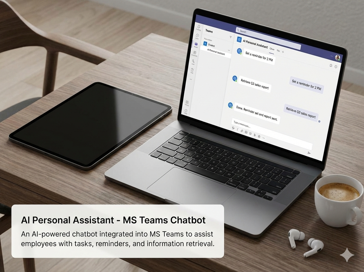 AI Personal Assistant - MS Teams Chatbot Screenshot