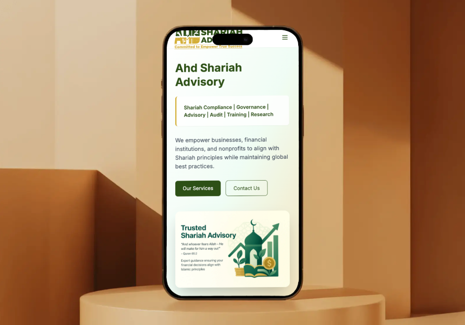 Financial Advisory Portfolio Screenshot