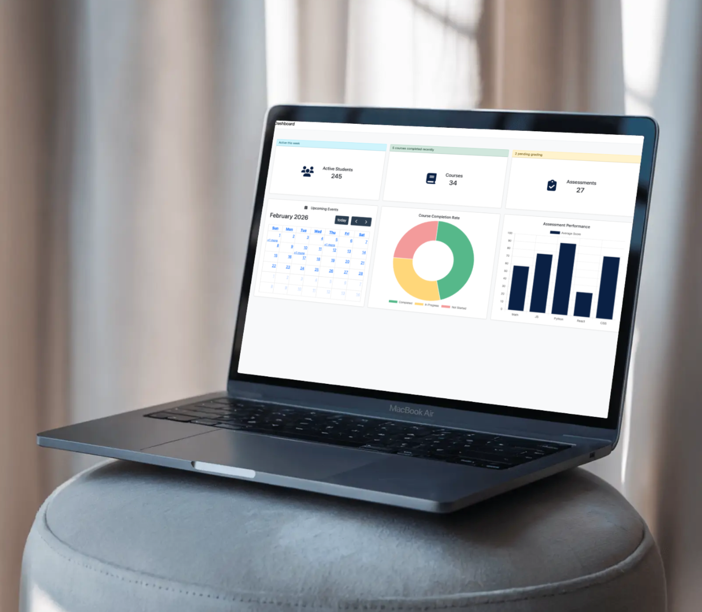 Learning Management System Screenshot
