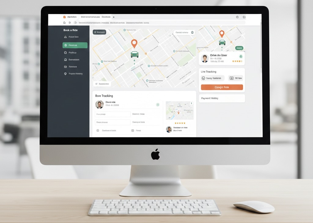 Ride Booking and Driver Tracking System Screenshot